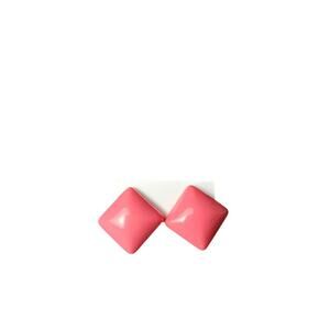 ​Boucles d'oreilles Pyramide Corail Rose/ Coral Pink Pyramid Earrings